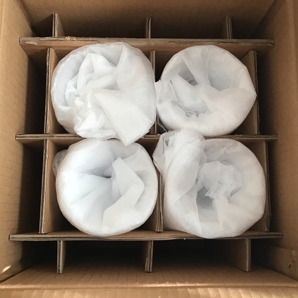 Anthropologie Handcrafted Wine Glasses Set of Four Rare NIB - Picture 9 of 12